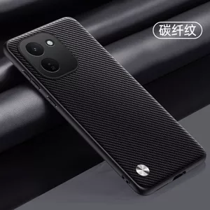 Ốp điện thoại cho iQOO z11 Vỏ cứng cạnh mềm chống sốc cạnh thẳng bằng da trơn