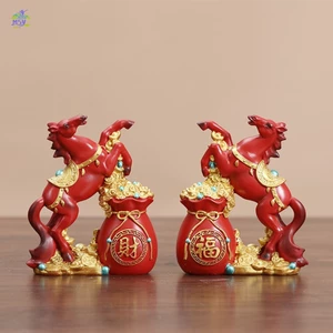 Giá đỡ bút cây tiền hình con ngựa thực tế để trang trí văn phòng tại nhà