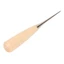 NHỎ 10 Chiếc Da Đấm, Tay Cầm Bằng Gỗ Da Inox Awl, Khâu Đục Lỗ Máy Làm Lỗ Da Đấm DIY May