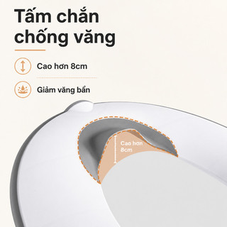 Ghế ngồi bô gấp cho bé dùng bồn cầu, di động chống trượt chống văng, cốc hút cố định, dễ giặt cho phòng tắm