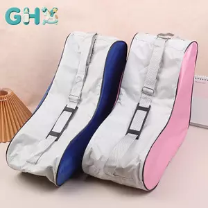 Túi đựng giày trượt băng trẻ em nội tuyến GHX, dung tích lớn, thoáng khí, có con lăn di động