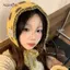 AqToCna Mùa Đông Bé Gái Dệt Kim Bịt Tai Màu Sắc Dễ Thương Chấm Nữ Dây Đeo Bảo Vệ Tai Nữ Ấm Áp Đa Năng Earflap AqToCna