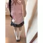 Áo sơ mi JK Mỹ Hàn Quốc Áo sơ mi ngắn tay màu hồng sọc ngắn mùa hè Áo sơ mi bỏ túi Slim-Fit eo hẹp Hot Girl Slimm