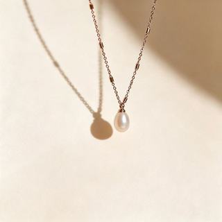 Vòng Cổ Phong Cách Pháp Giọt Nước Ngọt Ngọc Trai Vòng Cổ Dành Cho Nữ Đơn Giản Thanh Lịch Cực Dây Xích Đa Năng Cao Cấp Ánh Sáng Sang Trọng Vòng Cổ Xương Cổ