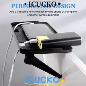 ICUCKO Máy Tính Top Giá Đỡ Không Đục Lỗ Giá Đỡ Màn Hình Top Kệ Lưu Trữ Màn Hình Đứng Gắn Kệ Phòng Tắm