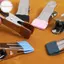Hodou 5 Cái DIY Da Thủ Công Kim Loại Trợ Lý Khâu Kẹp Tay Cố Định Da Dụng Cụ VN