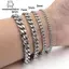 Tweeduj Mới Hợp Thời Trang Dây Xích Cuba Nam Vòng Tay Thép Không Gỉ Cổ Điển 3 / 5 / 7 / 9 Mm Chiều Rộng Dây Chuyền Vòng Tay Dành Cho Nam Nữ Quà Tặng Trang Sức VN