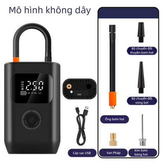 Máy bơm không khí không dây trên ô tô Màn hình kỹ thuật số đa chức năng Máy bơm không khí khẩn cấp Máy bơm lốp ô tô điện