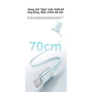 [Kho báu sạc được chứng nhận 3C] Kho báu sạc di động mới có thể thu vào 35W có phích cắm cáp Sạc nhanh 1.0000mAh