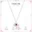 FANCIME "Soluna Nexus" Garnet Vòng cổ bạc bằng đá quý tháng 1