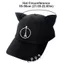 Mũ Hip Hop SMILE, Mũ bóng chày tai mèo thông thường, Nhẫn kim loại sáng tạo Mũ mỏ vịt Cotton Đầm dạo phố