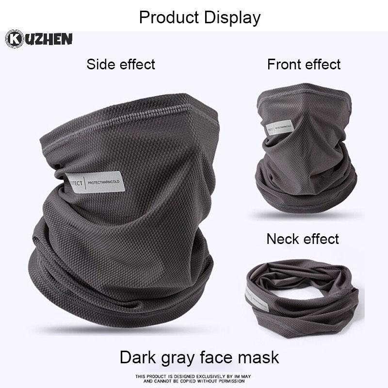 KUZHEN Ice Silk Sweat Collar Sunblo Ne Mask Thoáng khí Qui Sấy khô Mặt nạ thể thao ngoài trời có thể giặt được để đi xe đạp và đi bộ đường dài HOT