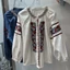 Phong Cách Bohemian Công Nghiệp Nặng Họa Tiết Hoa Áo Sơ Mi Nữ Rời Tay Đèn Lồng Retro Phong Cách Dân Tộc Tính Khí Hàng Đầu
