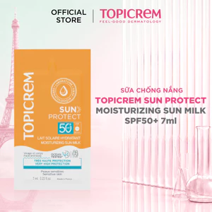 Sữa chống nắng TOPICREM SUN PROTECT MOISTURIZING SUN MILK SPF50+ 7ml