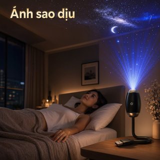 Ngôi Sao Máy Chiếu Ống Kính Kính USB Đèn Ngủ Trần Xe Trang Trí Phòng Ngủ Có Thể Điều Chỉnh Ấm Phát Sáng