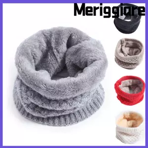 MERIGGIARE Snood Cổ Ấm Màu Trơn Cổ Mềm Gaiters Thể Thao Ngoài Trời Thu Đông Nhiệt