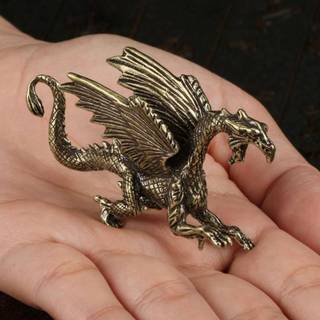 (COD) Đồng Chắc Chắn Pterosaur Rồng Tượng Nhỏ Để Bàn Trang Trí Trung Quốc Thần Thoại Quái Vật Tượng Nhỏ Retro Trang Trí Phong Thủy