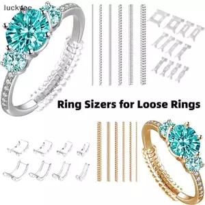 Luckyew Vòng Kích Thước Dụng Cụ Giảm Tốc Xoắn Ốc Mùa Xuân Dựa Nhẫn Điều Chỉnh Vô Hình Thắt Lưng Cố Định Rời Kích Thước Vòng Giảm Miếng Lót Cần Thiết Cho Nhẫn Cưới TQ
