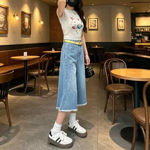 Hình dáng quả lê phong cách mỏng mùa hè Hình dáng nhỏ vừa vặn hơn Nhìn eo cao rộng @ -
