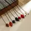 AqToCna Thời Trang Sáng Tạo Acrylic Đính Hạt sel Mặt Dây Chuyền Dài Nelace Cho Nữ Có Thể Điều Chỉnh Sáp Sợi Áo Len Dây Chuyền Trang Sức Quà Tặng AqToCna
