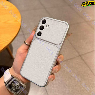 Ốp điện thoại Cho Samsung Galaxy A17 A27 A37 A57 A56 A26 A36 A16 A25 A35 A55 A15 LTE 4G 5G Vỏ Cửa Sổ Lớn Đơn Giản Màu Trắng Dermatoglyph Vỏ Cửa Sổ Lớn Bao Gồm Tất Cả Vỏ Chống Rơi