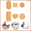 6 Chiếc Chất Liệu Phục Vụ Mộc Mạc Trang Trí Tự Nhiên Vồ Khay Gỗ Cho Khảm Có Thể Lấp Đầy Bằng Gỗ erkenai