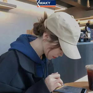 MAKY Unisex Trơn Mũ Bóng Chày Nam Nữ Cotton Mũ Chống Nắng Hàn Quốc Thể Thao Ngoài Trời Thời Trang Mũ Bóng Chày VN