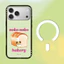 Ốp điện thoại từ tính hình chú chó hoạt hình dễ thương cho iPhone 13 14 15 16 Plus 17 Pro Max 17 Vỏ khí Vỏ bảo vệ chống sốc