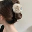 PYCOU Vuốt Tóc Hoa Hồng, Lông Mềm Phong Cách Hàn Quốc Half Updo Kẹp Tóc, Phụ Kiện Tóc Trang Trí Tóc Sang Trọng Vuốt Tóc Nữ