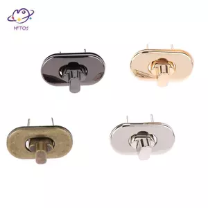 HFTOY Mini Hình Bầu Dục Xoắn Lo Xoay Los Kim Loại Đóng Bule Ví Ví Nữ Túi Xách Túi Đeo Vai Phụ Kiện ~