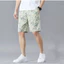 Quần short đi biển in họa tiết lá mùa hè dáng rộng thời trang nam quần short đi biển thông thường