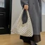 Túi đeo vai bằng vải FUHUIOT, Túi Tote chấm bi dung tích lớn rộng rãi, Túi xách Hobo phong cách Hàn Quốc bền bỉ tiện lợi Sử dụng hàng ngày