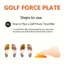 LACYESUK Golf Swing Force Plate, Rubber Power Pad Corrector Tư Thế Hỗ Trợ Huấn Luyện Golf, Cải Thiện Cân Bằng Dừng Trượt Golf Trọng Lượng Chuyển Đĩa Trò Chơi Thực Hành