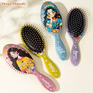 FAVORITEGOODS Lược Đệm Không Khí, Lược Làm Tóc Di Động Gia Đình, Công Cụ Tạo Kiểu Tóc Hình Bầu Dục Tóc Da Đầu Lược Massage