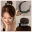 JRP Kim Cương Giả Nơ Tóc Vuốt Kẹp Dành Cho Nữ Đầu Thịt Viên Cố Định Tạo Kiểu Tóc Dụng Cụ Kẹp Tóc Phụ Kiện Tóc Đuôi Ngựa Kẹp JRP