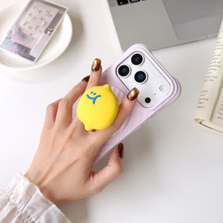 Ốp Bảo Vệ Chân Đế Họa Tiết Chanh Sọc Cho iPhone 11 12 Pro Max 13 Pro 15 Pro Max 14 14 14 Pro Max 14 Pro 16 Pro Max 16 Plus 17 17 Pro Max Wave Case
