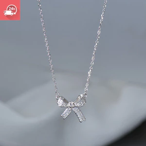 Bộ nơ khí chất thời trang đính kim cương bạc đa năng dành cho nữ