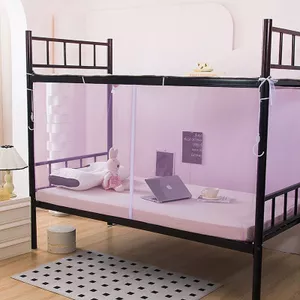 XYLBY14 Dây Kéo Lưới Chống Muỗi Khối Sinh Viên Giường Đơn Tầng Dưới Sinh Viên Lưới Chống Muỗi Công Trường Xây Dựng Lưới Muỗi Ký Túc Xá Muỗi