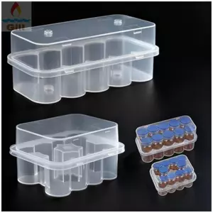 Hộp Bảo Quản Microtube GILL, Hộp Đựng Lọ Có Thể Xếp Chồng, 3 / 5 / 7 / 10mL Nhựa 2 / 10 / 24 Khe Cắm Tủ Đông Hộp Đựng Tủ Lạnh