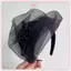 JRP Thanh Lịch Nửa Nón Pháp Retro Tóc Vòng Bữa Tối Tiệc Băng Đô Quấn Tóc Cho Nữ Cô Gái Tính Khí Mũ Phụ Kiện Tóc JRP