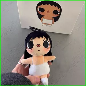 PS1 Wuahwat YUY Plushie Nhật Bản Kawaii Cơ Bản Màu Trắng Sling Trang Phục Sang Trọng Túi Búp Bê Charm SP1