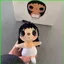 PS1 Wuahwat YUY Plushie Nhật Bản Kawaii Cơ Bản Màu Trắng Sling Trang Phục Sang Trọng Túi Búp Bê Charm SP1