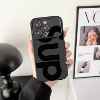 SUP Tiếng Anh Đơn Giản Thích Hợp Cho iPhone 17 Pro Ốp Lưng Chống Sốc XS Max 15 Pro Max 17 Pro 11 Pro XR 12 14 16 ProMax 7 Plus 13 Ốp Điện Thoại Silicon Mềm Mờ
