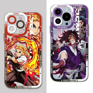 Ốp Lưng Cho Xiaomi Redmi 15C 13 12 13C 14C Note 13 14 Pro Plus Vỏ Anime Demon Slayer Kamado Tanjirou Rengoku Kyoujurou Tokitou Muichirou Kokushibo Họa Tiết Trong Suốt Trong Suốt