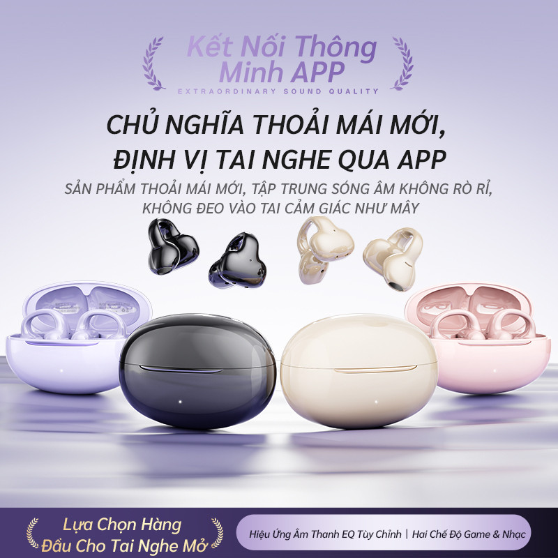 Bluetooth 5.4 Giảm Tiếng Ồn Tai Nghe Không Dây Trong Tai Thoải Mái Âm Thanh Stereo Độ Phân Giải Cao Gọi Tương Tự Tất Cả Điện Thoại Android iOS
