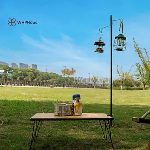 < WHPHous-t > 1 Giá đỡ đèn lồng cắm trại để bàn Móc treo đèn lồng có thể tháo rời Giá đỡ đèn di động Áo ngực chiếu sáng Thiết bị đi bộ đường dài du lịch Đẹp