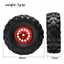 4 40mm 3mm Lục giác 0,7 "Bánh xe trung tâm Bộ lốp cho 1 / 30 SCX30 Ford Bronco Wrangler K10 Nâng cấp các bộ phận
