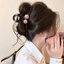Mùa Hè Cao Cấp Cảm Giác Lớn Giả Ngọc Trai Cua Móng Vuốt Kẹp Nữ 2026 Phong Cách Mới Kẹp Tóc
