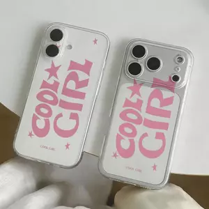 COOL Girl Letter Đối với iPhone 17promax Case 1514plus Fine Hole Too Hollow Case 131121