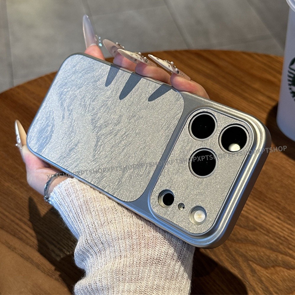 Ốp điện thoại mạ họa tiết lá thiếc Camlet cho iPhone 17 Pro Max 16 Plus 15 14 13 12 11 Vỏ bảo vệ chống sốc